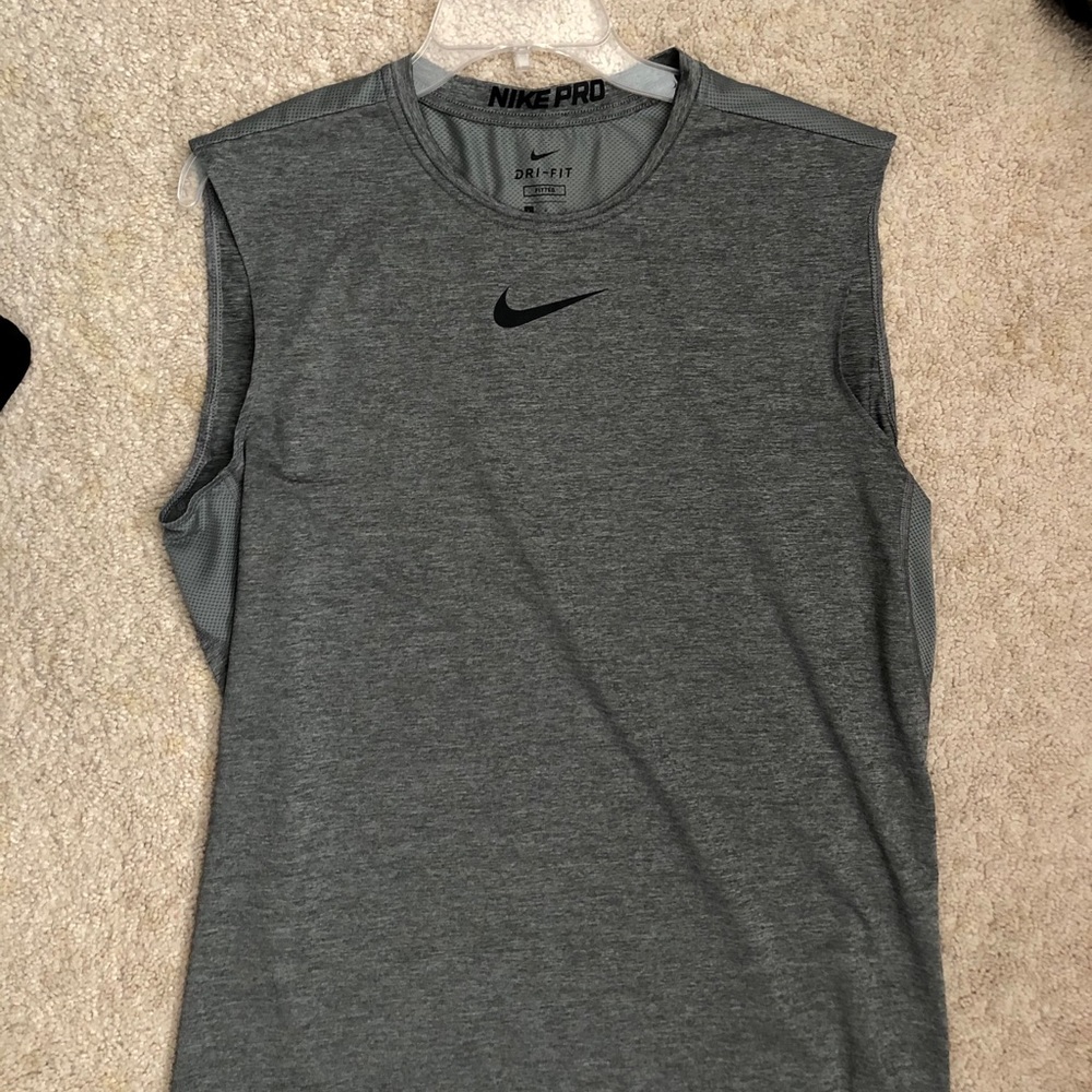Grey Nike workout tank top